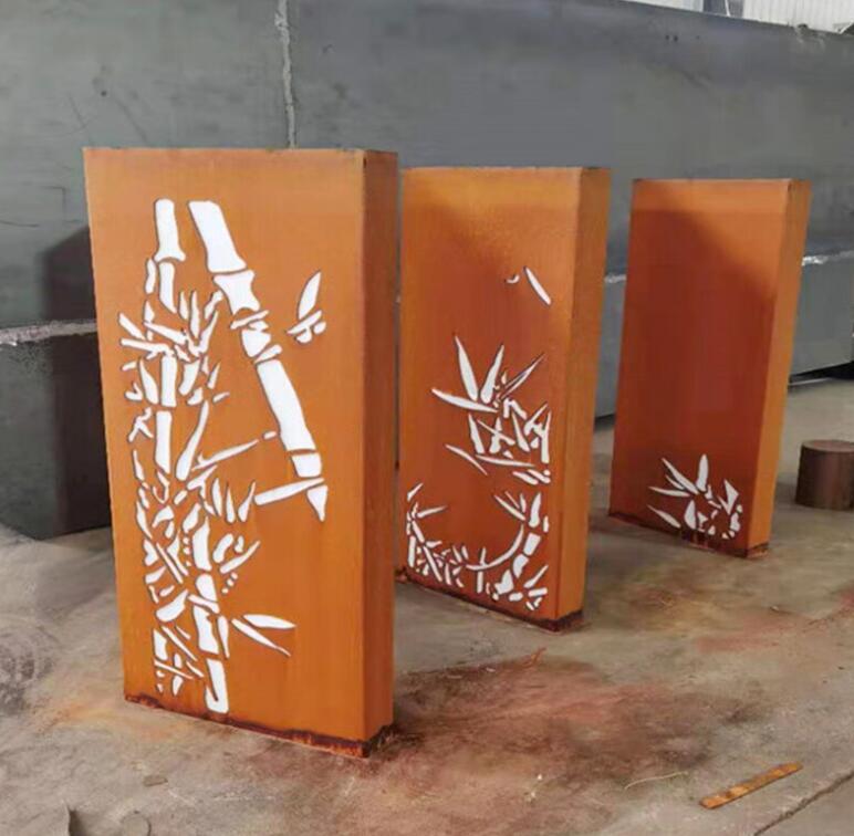 博乐锈钢板灯箱